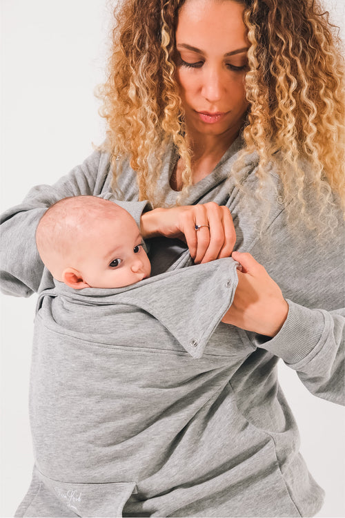 Babywearing Sweatshirt – Grey